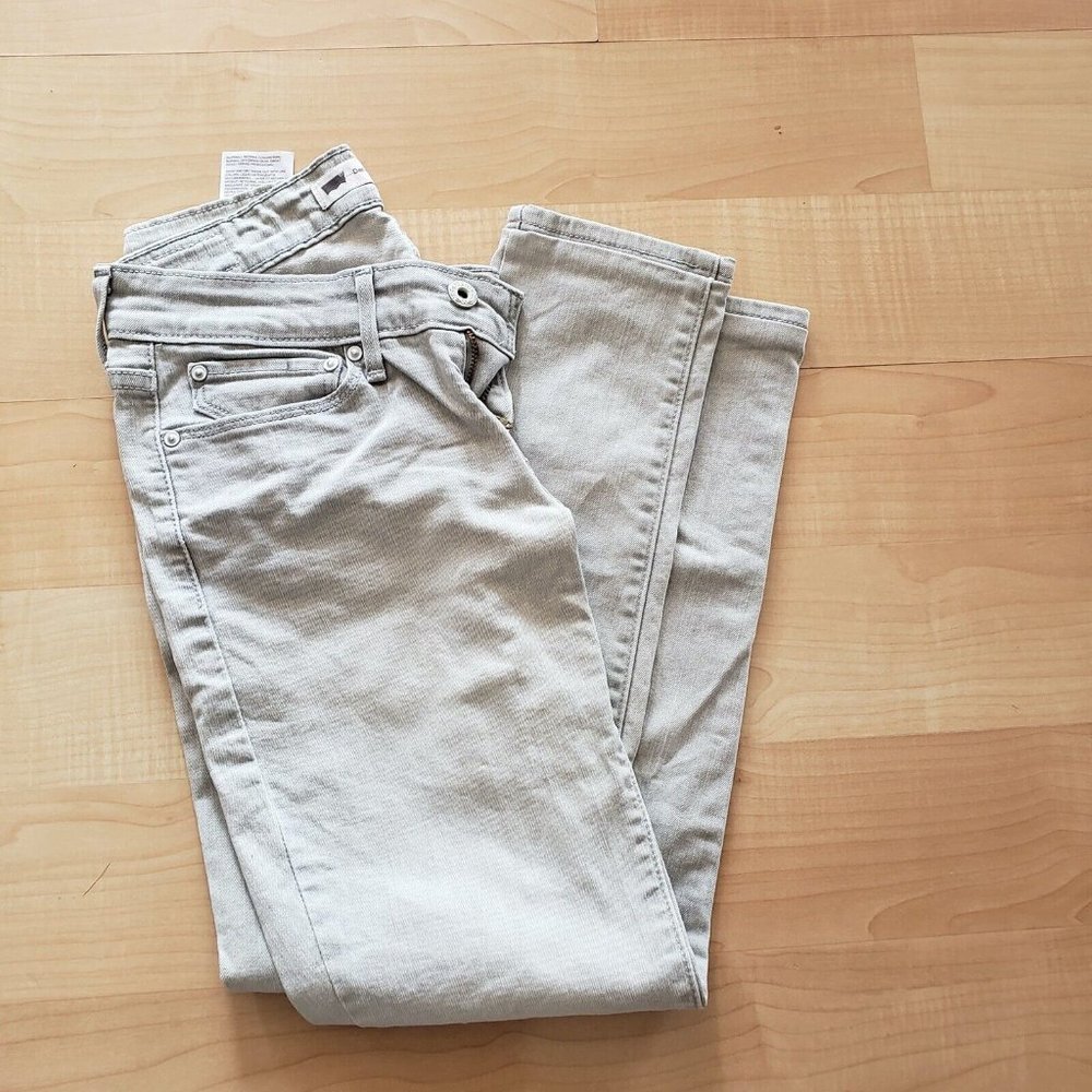 Demi curve by Levis gray jeans for girls, size 24 skinny jeans, modern rise